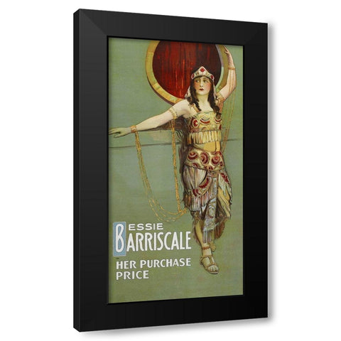 Vintage Film Posters: Her Purchase Price Black Modern Wood Framed Art Print by Unknown