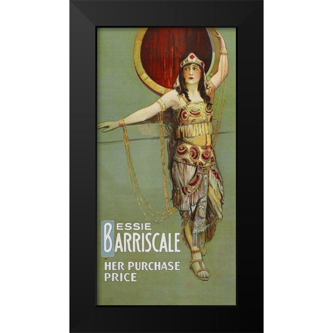 Vintage Film Posters: Her Purchase Price Black Modern Wood Framed Art Print by Unknown