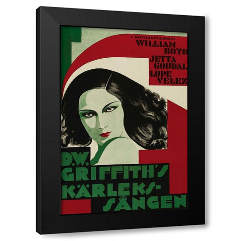 Vintage Film Posters: Lady of the Pavements Black Modern Wood Framed Art Print by Unknown