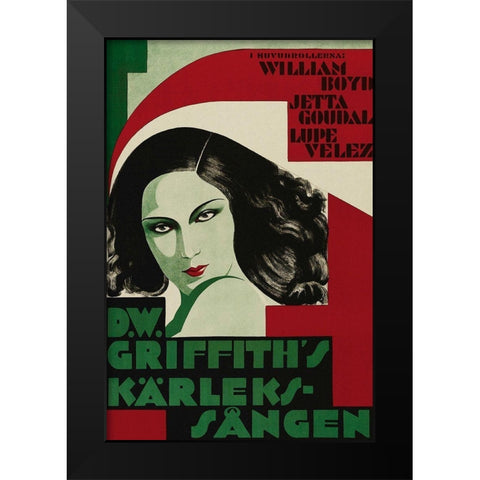 Vintage Film Posters: Lady of the Pavements Black Modern Wood Framed Art Print by Unknown