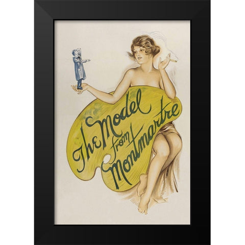 Vintage Film Posters: Model from Montmartre Black Modern Wood Framed Art Print by Unknown