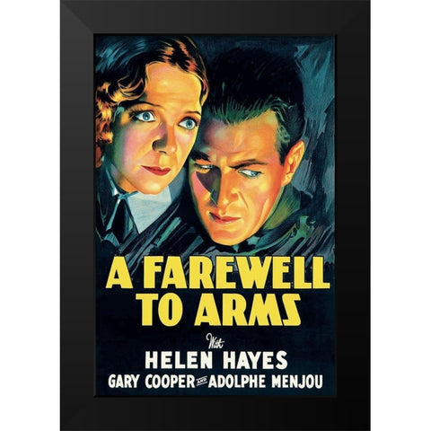 Vintage Film Posters: Farewell to Arms Black Modern Wood Framed Art Print by Unknown