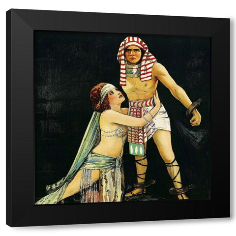 Vintage Film Posters: She - Detail Black Modern Wood Framed Art Print by Unknown