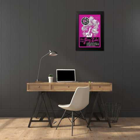 Vintage Vices: Alice in AcidLand Black Modern Wood Framed Art Print by Vintage Vices