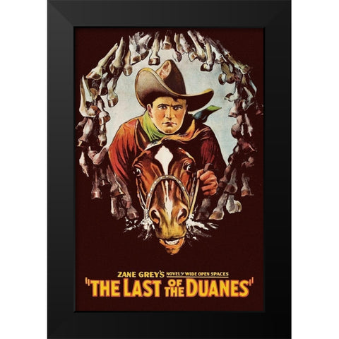 Vintage Westerns: Last of the Duanes Black Modern Wood Framed Art Print by Unknown