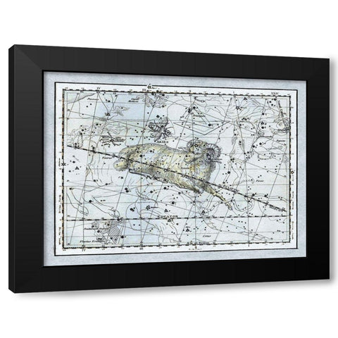 Maps of the Heavens: Aries the Ram Black Modern Wood Framed Art Print with Double Matting by Jamieson, Alexander