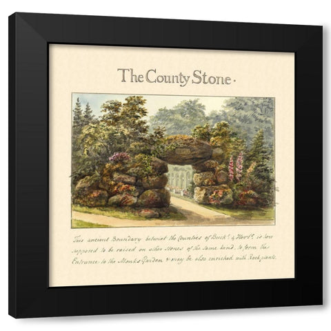 The Country Stone, 1813 Black Modern Wood Framed Art Print by Repton, Humphry