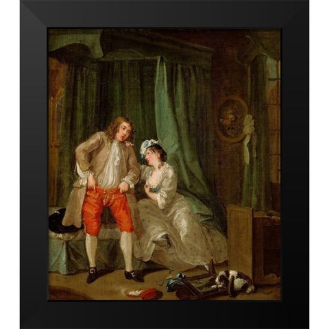 After Black Modern Wood Framed Art Print by Hogarth, William