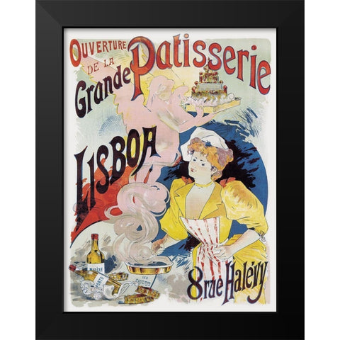 Cooks: Grande Patisserie Lisboa Black Modern Wood Framed Art Print by Gesmar, Charles