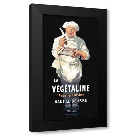 Cooks: La Vegetaline - Pour la Cuisine Black Modern Wood Framed Art Print by Advertisement