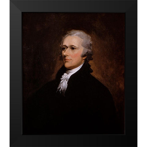 Alexander Hamilton, 1806 Black Modern Wood Framed Art Print by Trumbull, John