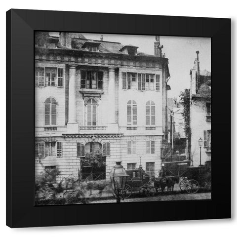 Paris, May 1843 - Boulevard des Italiens Black Modern Wood Framed Art Print by Talbot, William Henry Fox