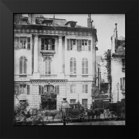 Paris, May 1843 - Boulevard des Italiens Black Modern Wood Framed Art Print by Talbot, William Henry Fox