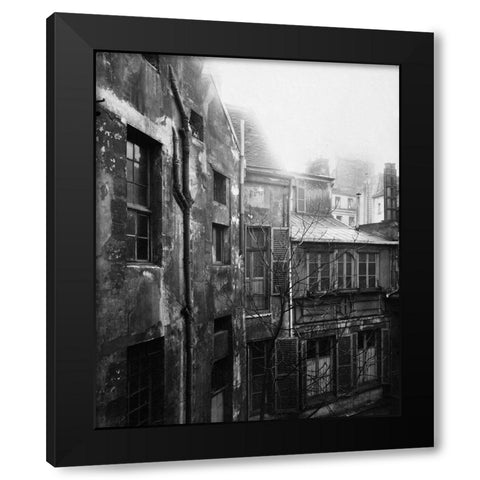 Paris, 1922 - Cour de Rohan Black Modern Wood Framed Art Print by Atget, Eugene