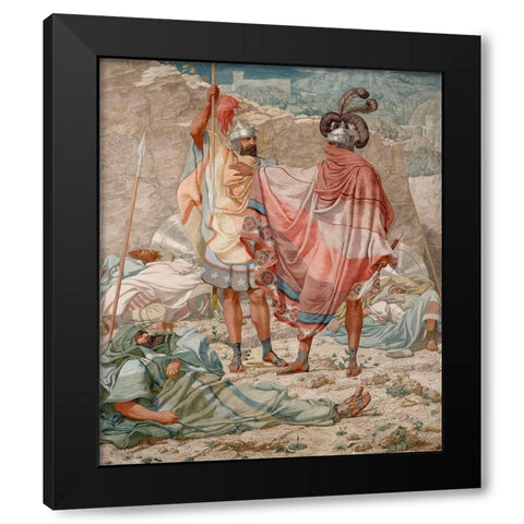 Mercy: David Spareth Sauls Life Black Modern Wood Framed Art Print with Double Matting by Dadd, Richard
