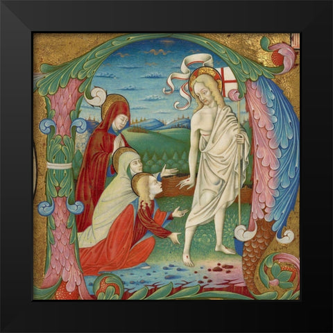 Cutting from an Antiphonal Black Modern Wood Framed Art Print by da Gallarate, Bartolomeo Riossi