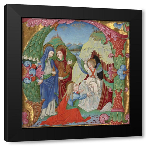 Cutting from an Antiphonal Black Modern Wood Framed Art Print by da Gallarate, Bartolomeo Riossi