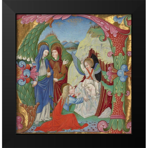 Cutting from an Antiphonal Black Modern Wood Framed Art Print by da Gallarate, Bartolomeo Riossi