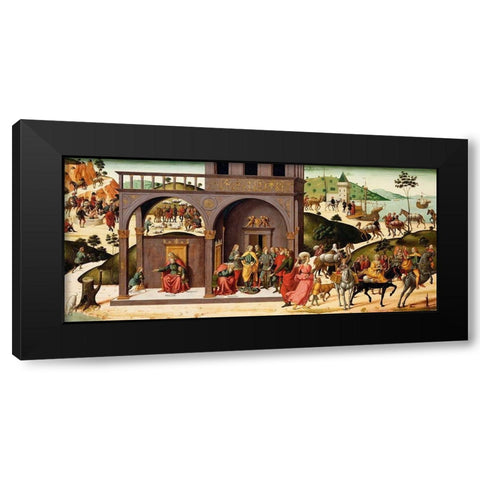 The Story of Joseph Black Modern Wood Framed Art Print with Double Matting by d''Antonio, Biagio