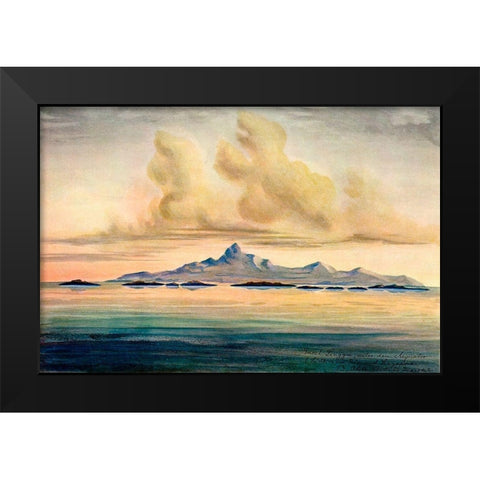 Lingga-Inseln Im Meer von Insulinde, unter dem Ã„quator Black Modern Wood Framed Art Print by Haeckel, Ernst