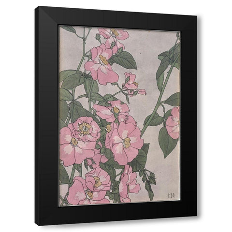 Prairie Rose Black Modern Wood Framed Art Print with Double Matting by Overbeck, Hannah Borger