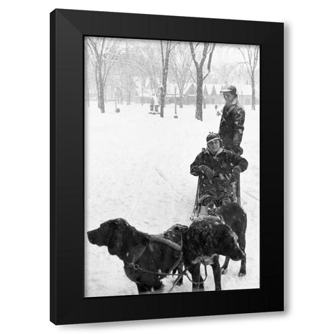 Snow Carnival, New Hampshire, Lancaster, 1936 Black Modern Wood Framed Art Print with Double Matting by Rothstein, Arthur