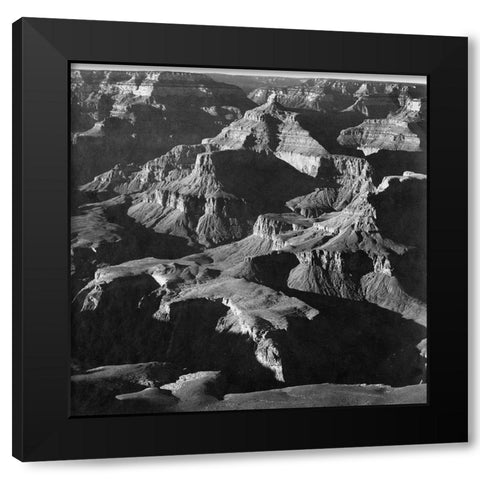 Grand Canyon National Park, Arizona - National Parks and Monuments, 1940 Black Modern Wood Framed Art Print with Double Matting by Adams, Ansel