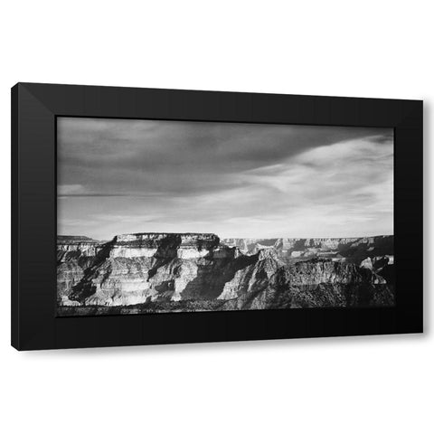 Grand Canyon from North Rim - National Parks and Monuments, 1940 Black Modern Wood Framed Art Print with Double Matting by Adams, Ansel