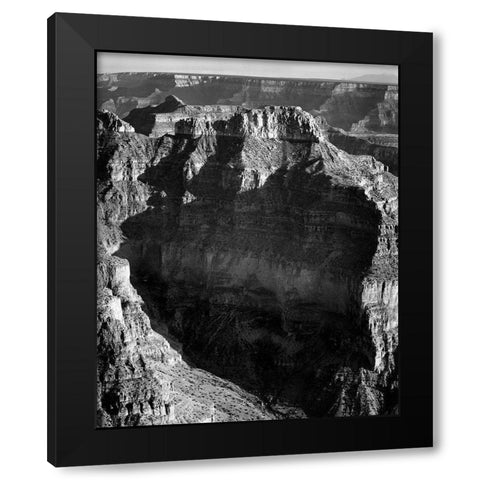 View from North Rim,  Grand Canyon National Park, Arizona, 1941 Black Modern Wood Framed Art Print with Double Matting by Adams, Ansel