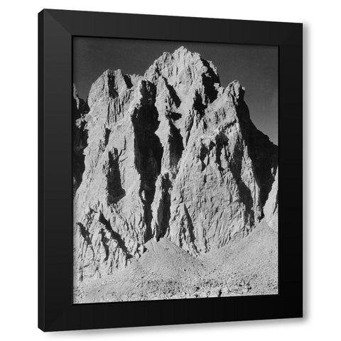 Mt. Winchell, Kings River Canyon,  proposed as a national park, California, 1936 Black Modern Wood Framed Art Print by Adams, Ansel