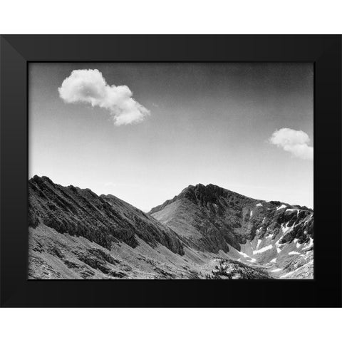 Coloseum Mountain, Kings River Canyon, proposed as a national park, California, 1936 Black Modern Wood Framed Art Print by Adams, Ansel