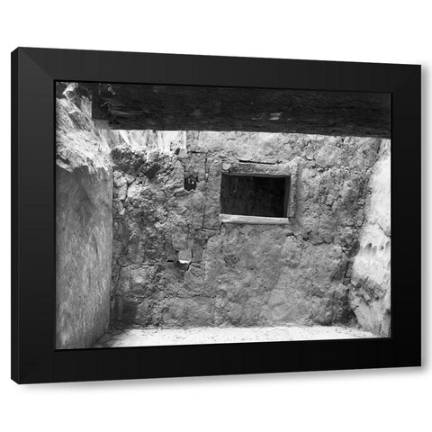 Interior at Ruin, Cliff Palace, Mesa Verde National Park, Colorado, 1941 Black Modern Wood Framed Art Print with Double Matting by Adams, Ansel
