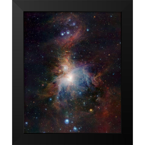 VISTAs infrared view of the Orion Nebula Black Modern Wood Framed Art Print by ESO/J. Emerson/VISTAÂ 