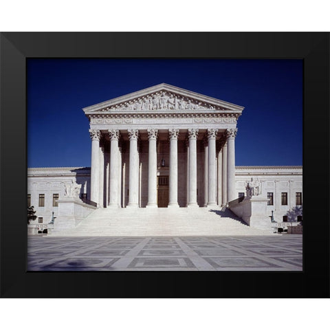U.S. Supreme Court building, Washington, D.C. Black Modern Wood Framed Art Print by Highmith, Carol