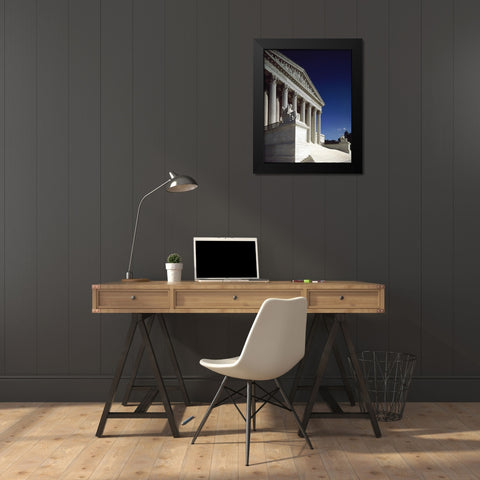 U.S. Supreme Court building, Washington, D.C. Black Modern Wood Framed Art Print by Highmith, Carol