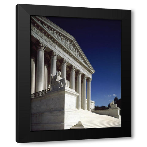 U.S. Supreme Court building, Washington, D.C. Black Modern Wood Framed Art Print by Highmith, Carol