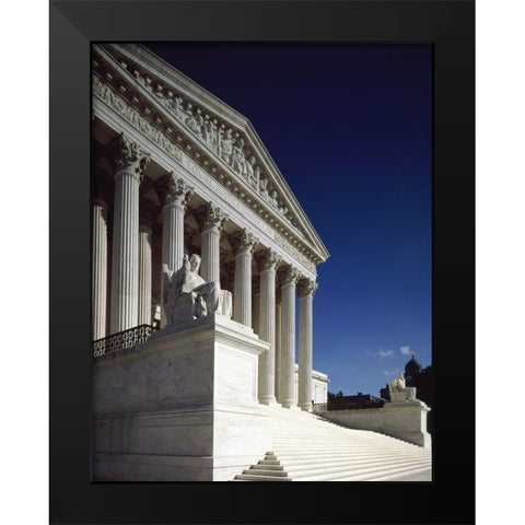 U.S. Supreme Court building, Washington, D.C. Black Modern Wood Framed Art Print by Highmith, Carol