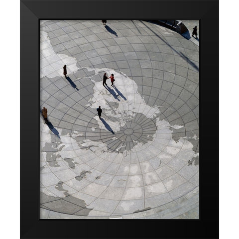 U.S. Navy Memorial, Washington, D. C. Black Modern Wood Framed Art Print by Highmith, Carol