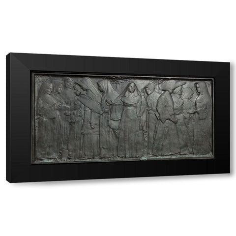 The Nuns of the Battlefield Monument, M St., NW, Washington, D.C. Black Modern Wood Framed Art Print by Highmith, Carol