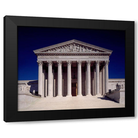 Supreme Court Building, Washington, D.C. Black Modern Wood Framed Art Print with Double Matting by Highmith, Carol