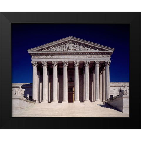 Supreme Court Building, Washington, D.C. Black Modern Wood Framed Art Print by Highmith, Carol
