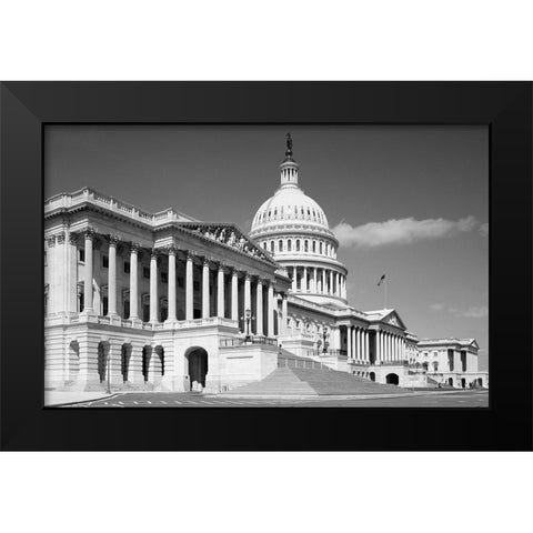 U.S. Capitol, Washington, D.C. - Black and White Variant Black Modern Wood Framed Art Print by Highmith, Carol