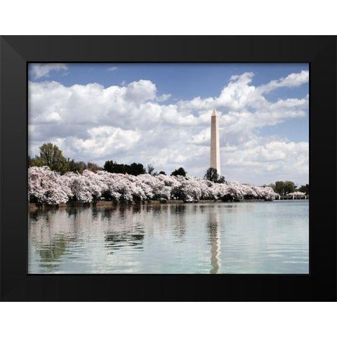 Washington Monument, Washington, D.C. - Vintage Style Photo Tint Variant Black Modern Wood Framed Art Print by Highmith, Carol