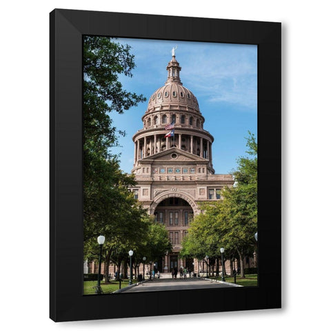 The Texas Capitol, Austin, Texas, 2014 Black Modern Wood Framed Art Print with Double Matting by Highmith, Carol
