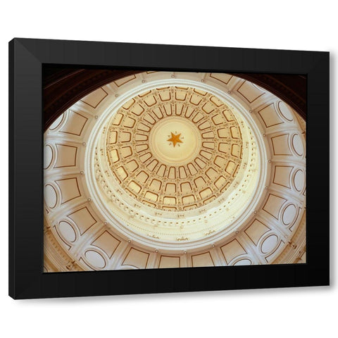 The Texas Capitol Dome, Austin Texas Black Modern Wood Framed Art Print with Double Matting by Highmith, Carol