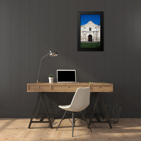 The Alamo, San Antonio, TX Black Modern Wood Framed Art Print by Highmith, Carol