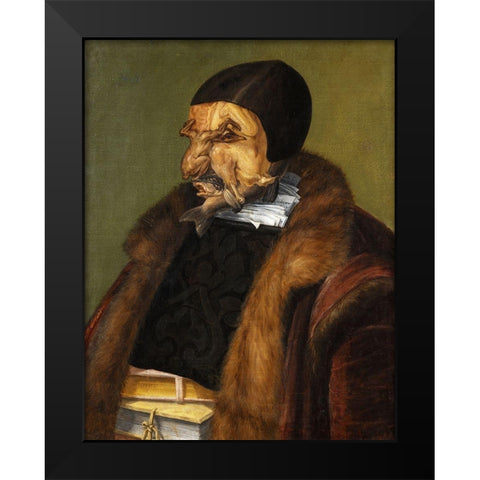 The Lawyer Black Modern Wood Framed Art Print by Arcimboldo, Giuseppe