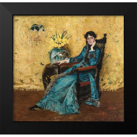Portrait of Dora Wheeler Black Modern Wood Framed Art Print by Chase, William Merritt