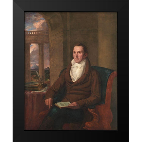 Samuel Williams Black Modern Wood Framed Art Print by Allston, Washington