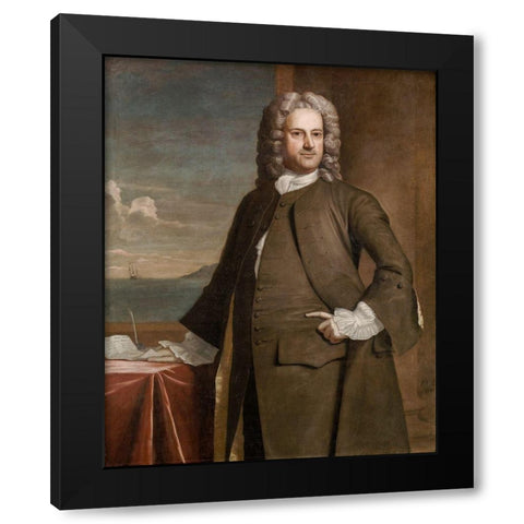 Charles Apthorp Black Modern Wood Framed Art Print by Feke, Robert